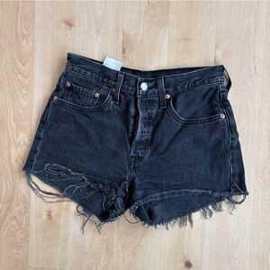 Levi's Black 501 Shorts